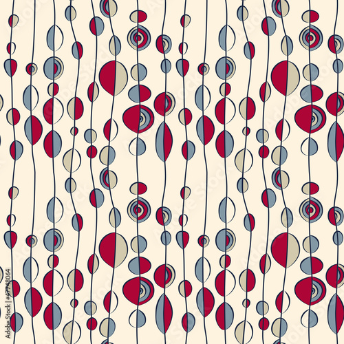 seamless background with lines beads