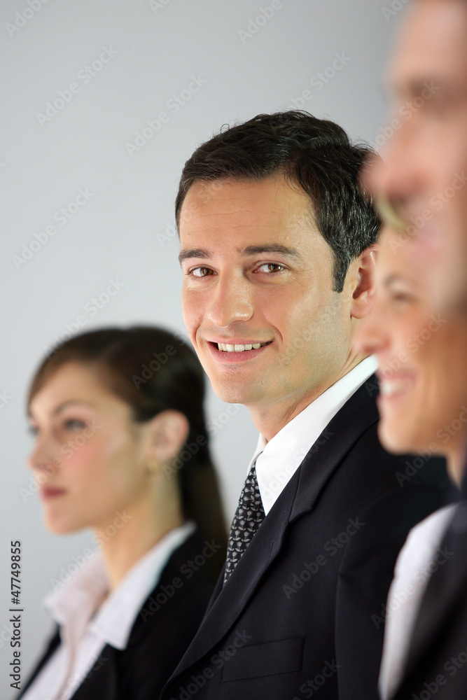 Business team stood in a row Business team stood in a row