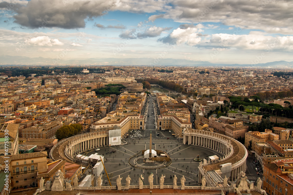 View on Vatican San Peter's Square