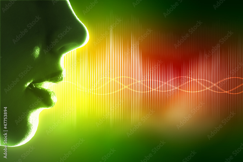 Sound wave illustration Sound wave illustration