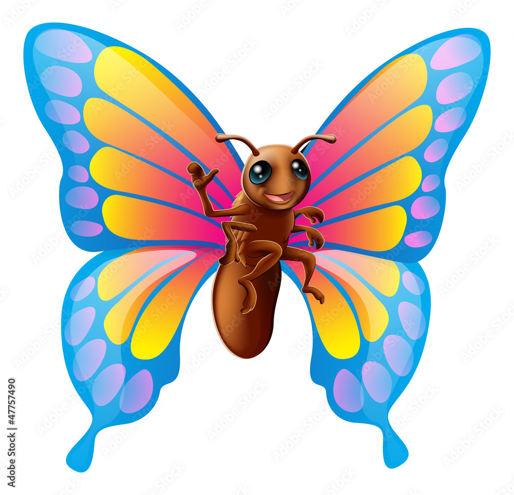 Cute cartoon butterfly Cute cartoon butterfly