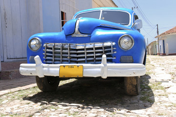 Plexiglas schilderij Cubaanse oldtimers Amerikaanse straatkruiser in Cuba  © REMINDFILMS