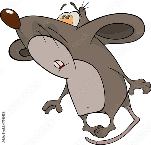 House mouse. Cartoon
