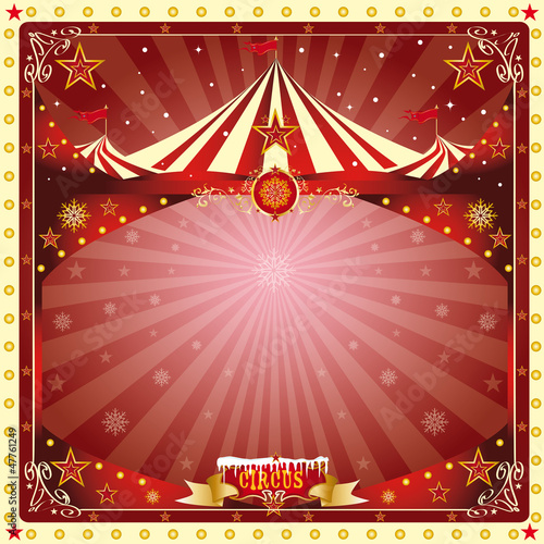 Christmas card circus