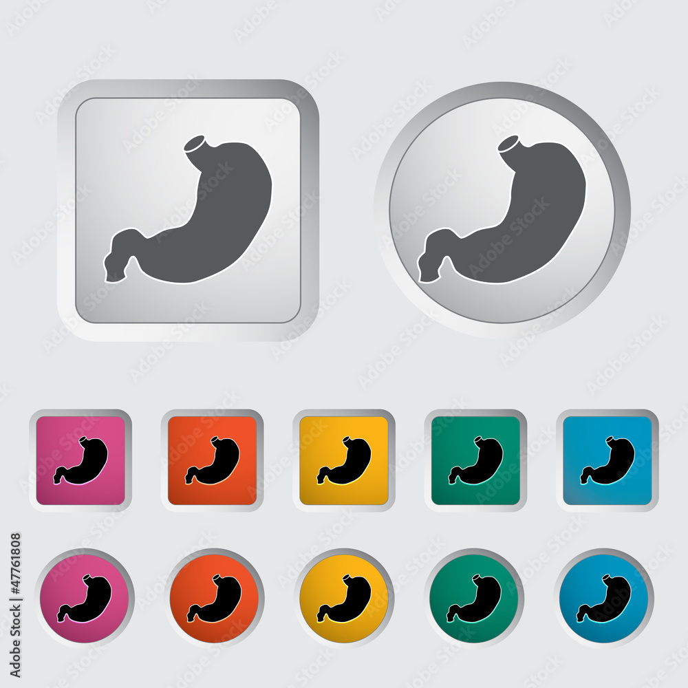 Stomach icon. Stomach icon.