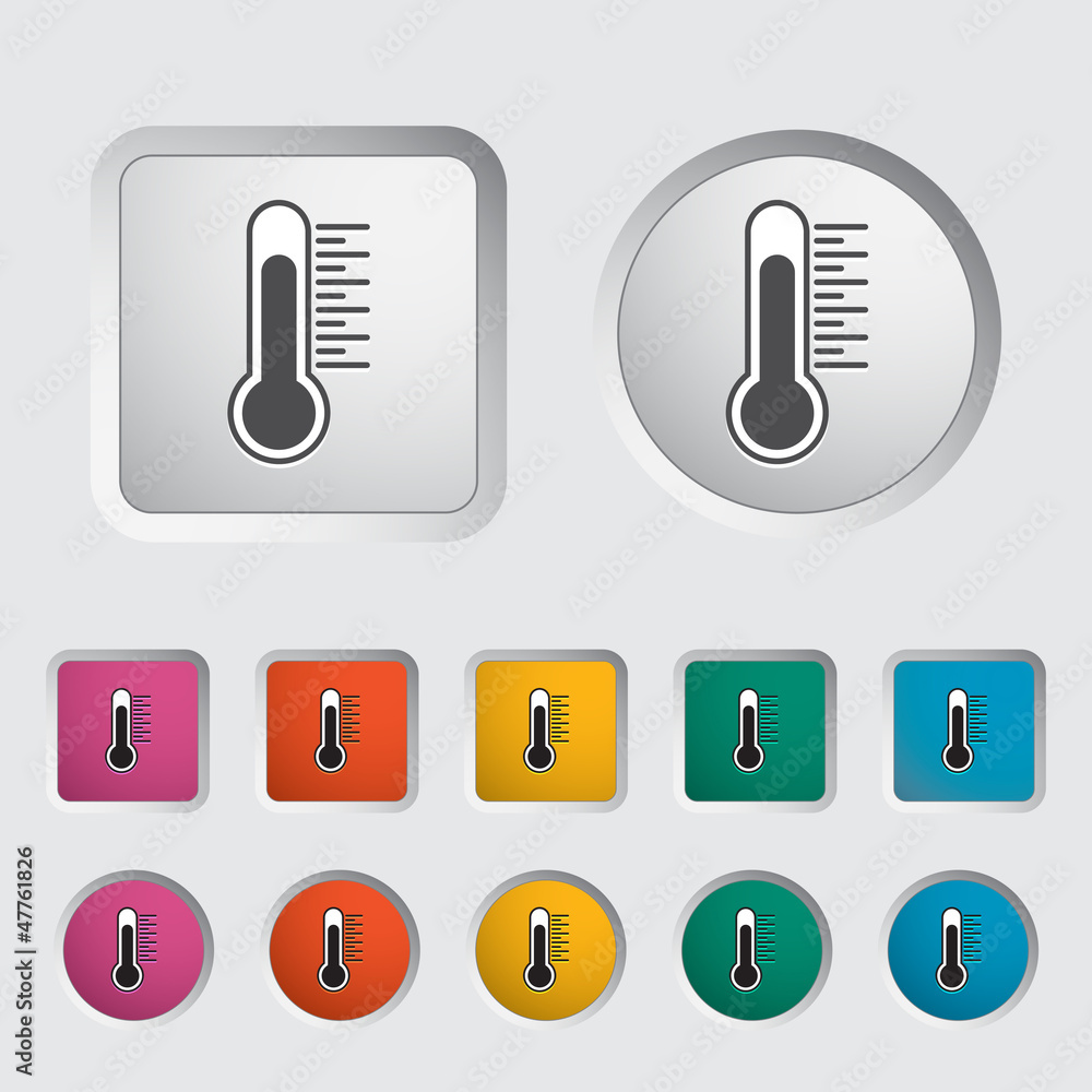 Thermometer icon. Thermometer icon.