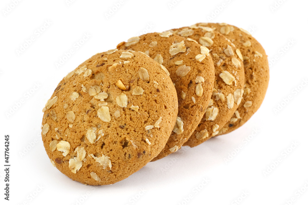 oatmeal cookie isolated on white oatmeal cookie isolated on white