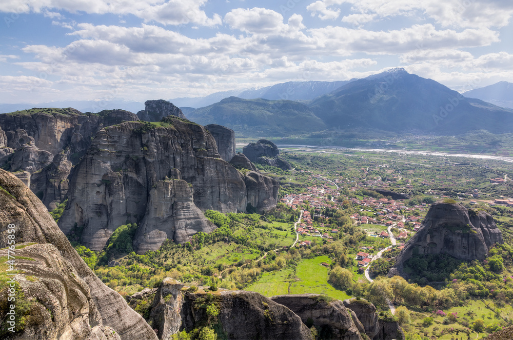 View from Meteora, Thessaly, Greece
