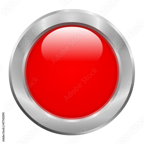 Bouton rouge avec contour métallique Free Download Bouton rouge avec contour métallique - GFXLoad