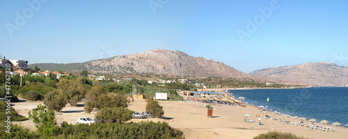 Kiotari - tourist resort on the south coast of  Rhodes, Greece.