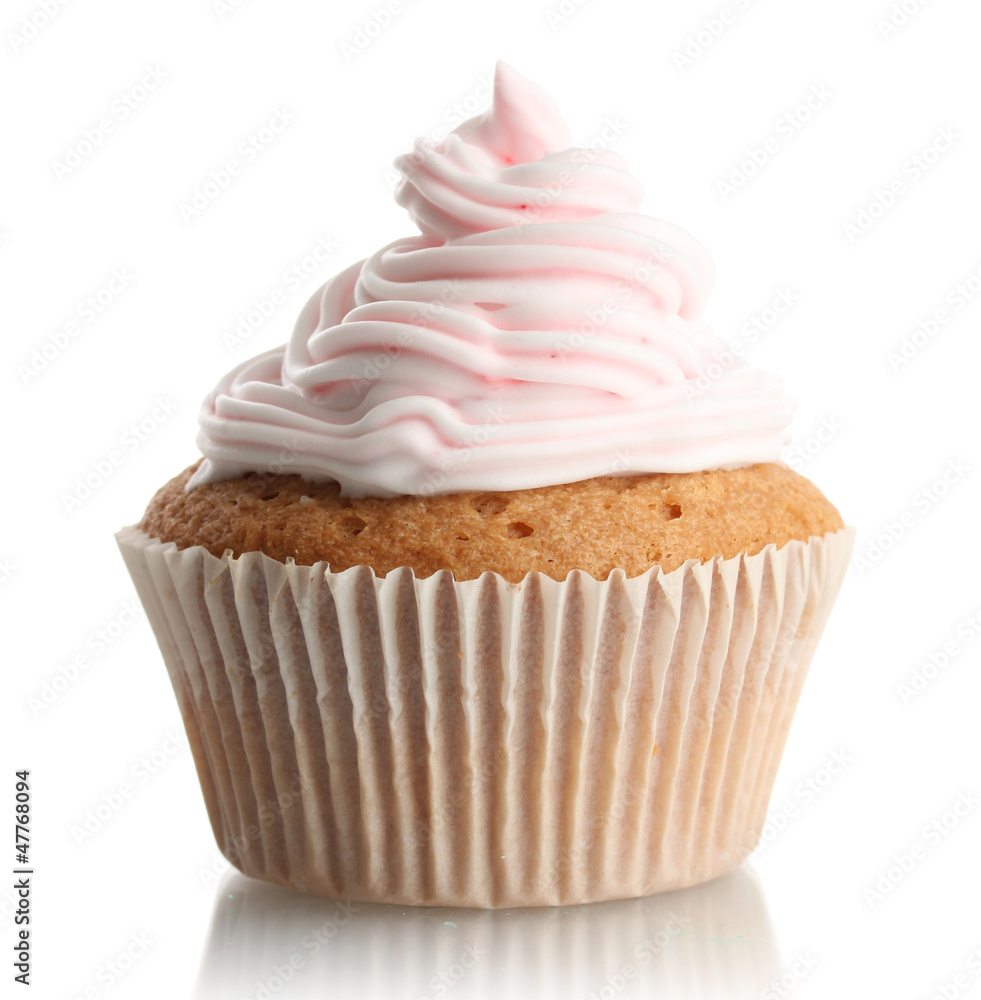 tasty cupcake, isolated on white tasty cupcake, isolated on white