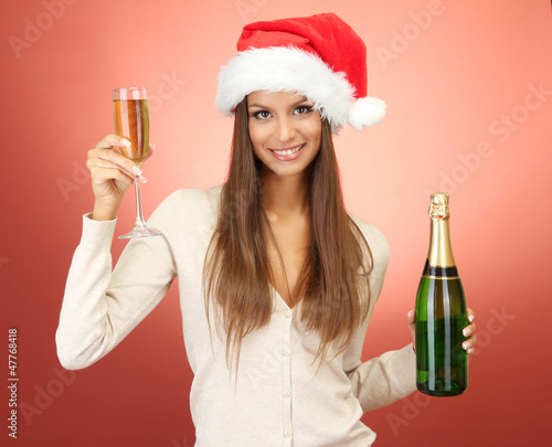 beautiful young woman with ...