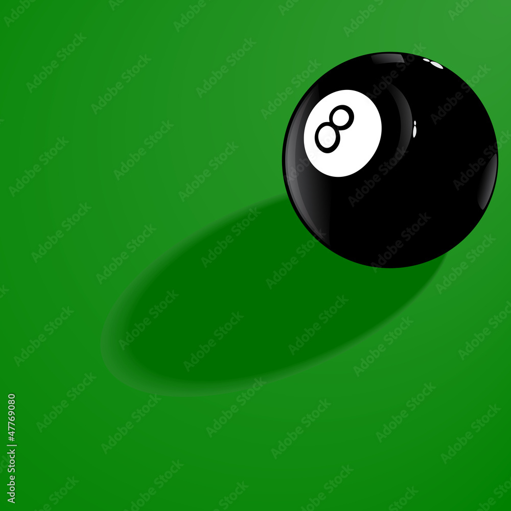 Billiard ball number eight