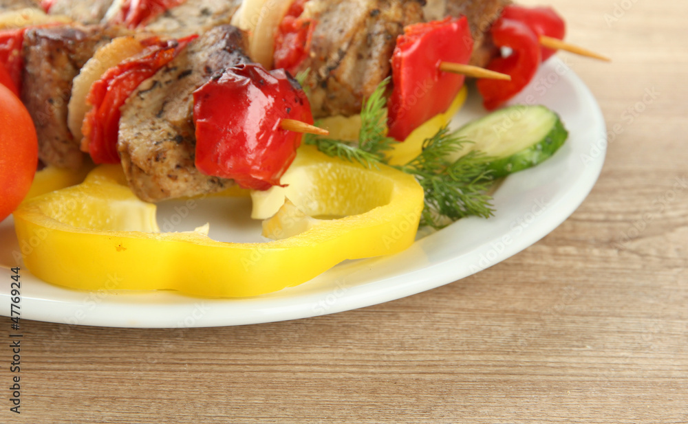 tasty grilled meat and vegetables tasty grilled meat and vegetables