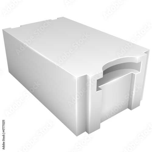 Autoclaved aerated lightweight concrete block