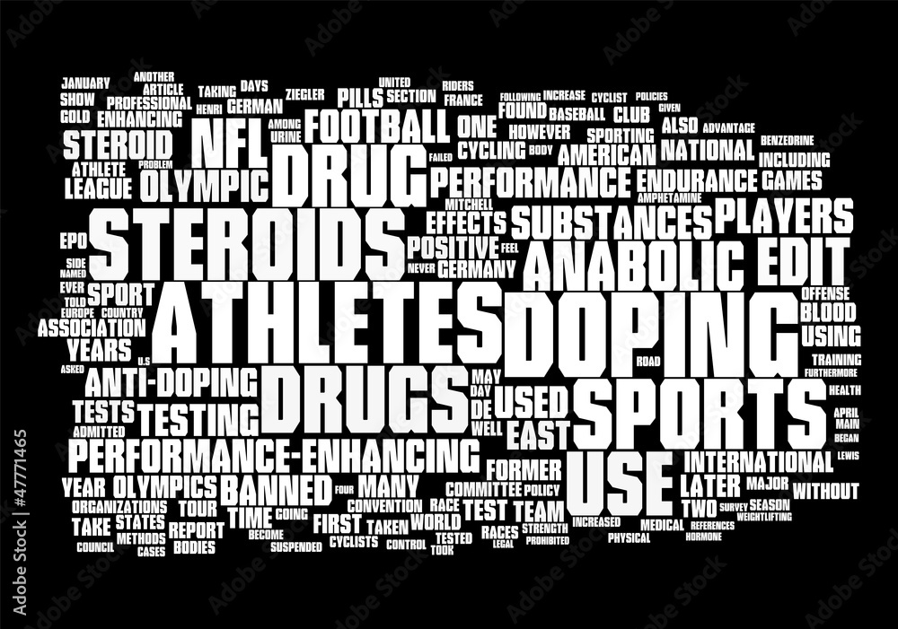 Fototapeta premium Doping and drug abuse