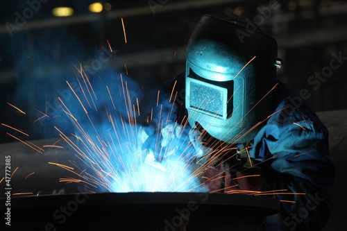 welders worker in the factory