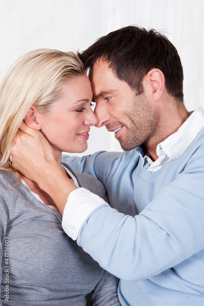 Playful couple at home Playful couple at home