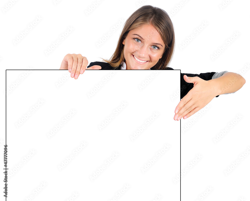 Isolated business woman Isolated business woman