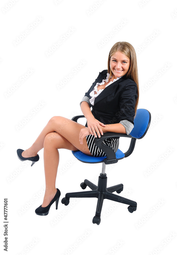Fototapeta premium Isolated business woman