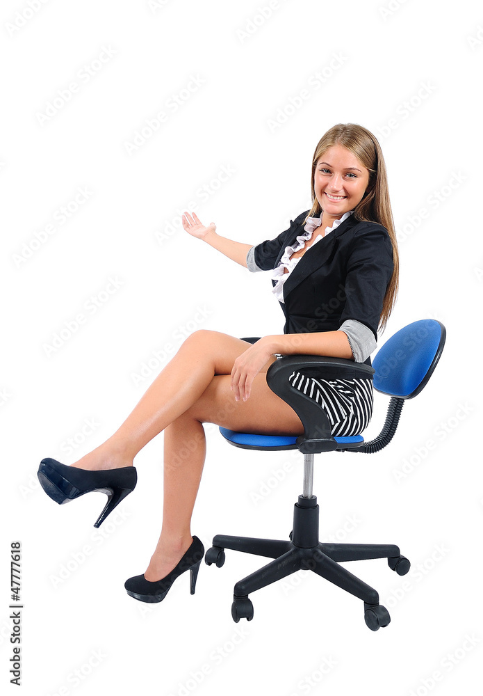 Fototapeta premium Isolated business woman