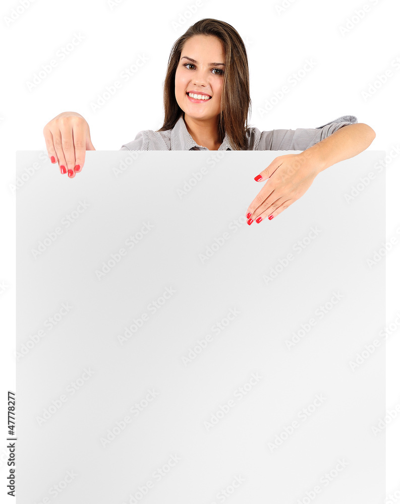 Isolated business woman Isolated business woman