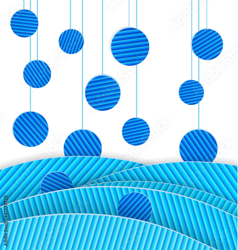 Abstract blue dots vector