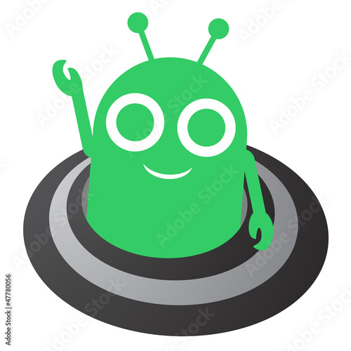 Happy alien