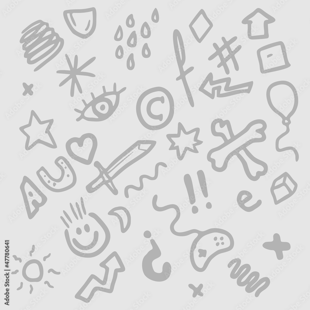 Creative symbols mosaic Creative symbols mosaic