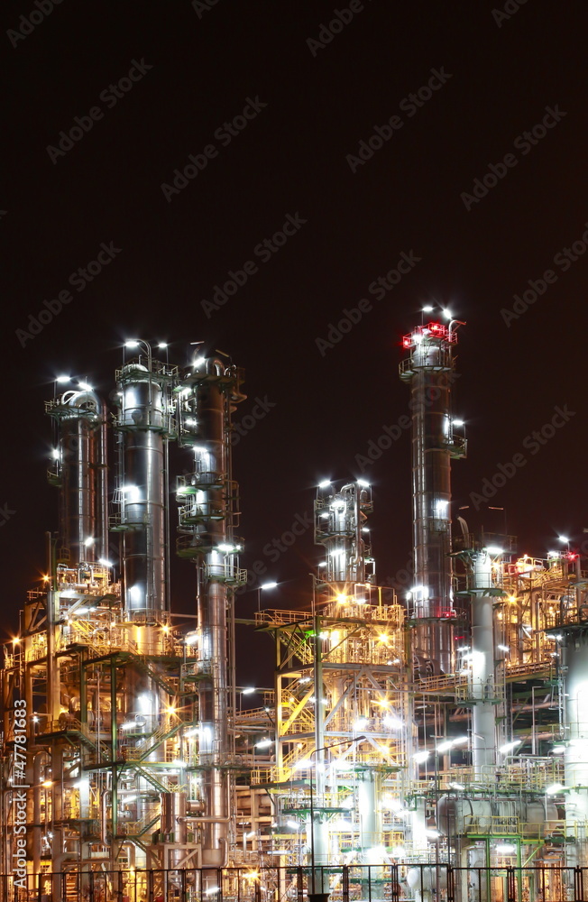 Petro and chemical plant - night scene