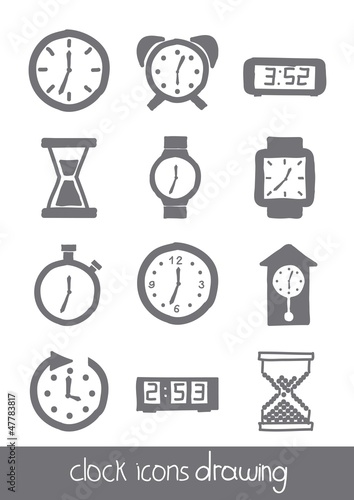 clock icons