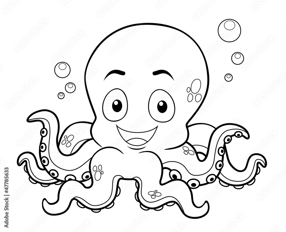 Octopus Coloring Pages For Kids