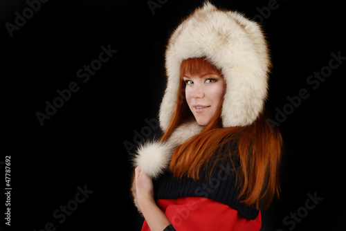 girl in fur