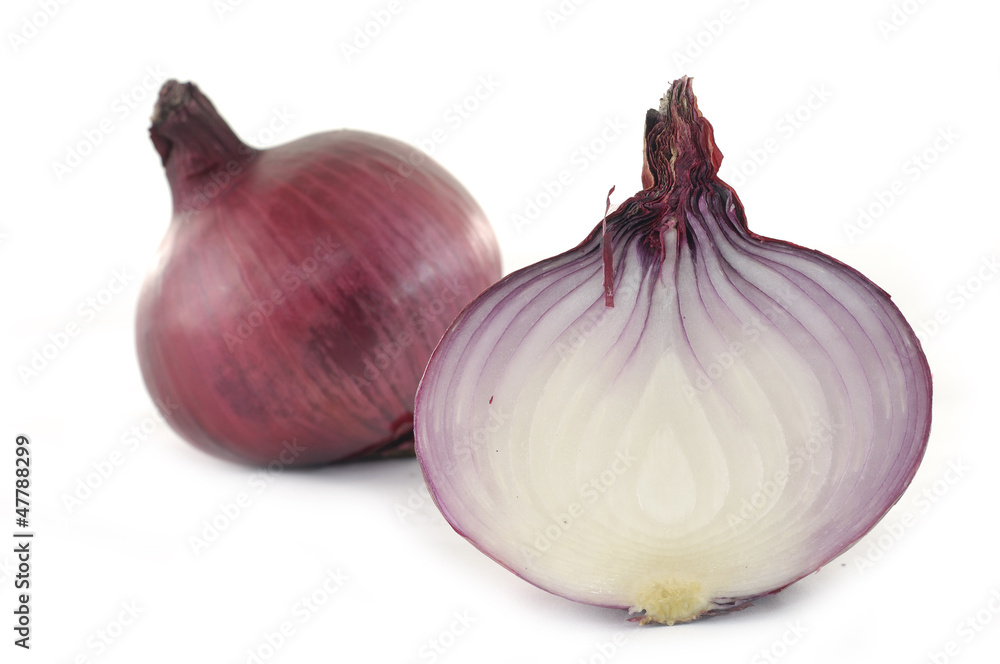 halved tropical onion