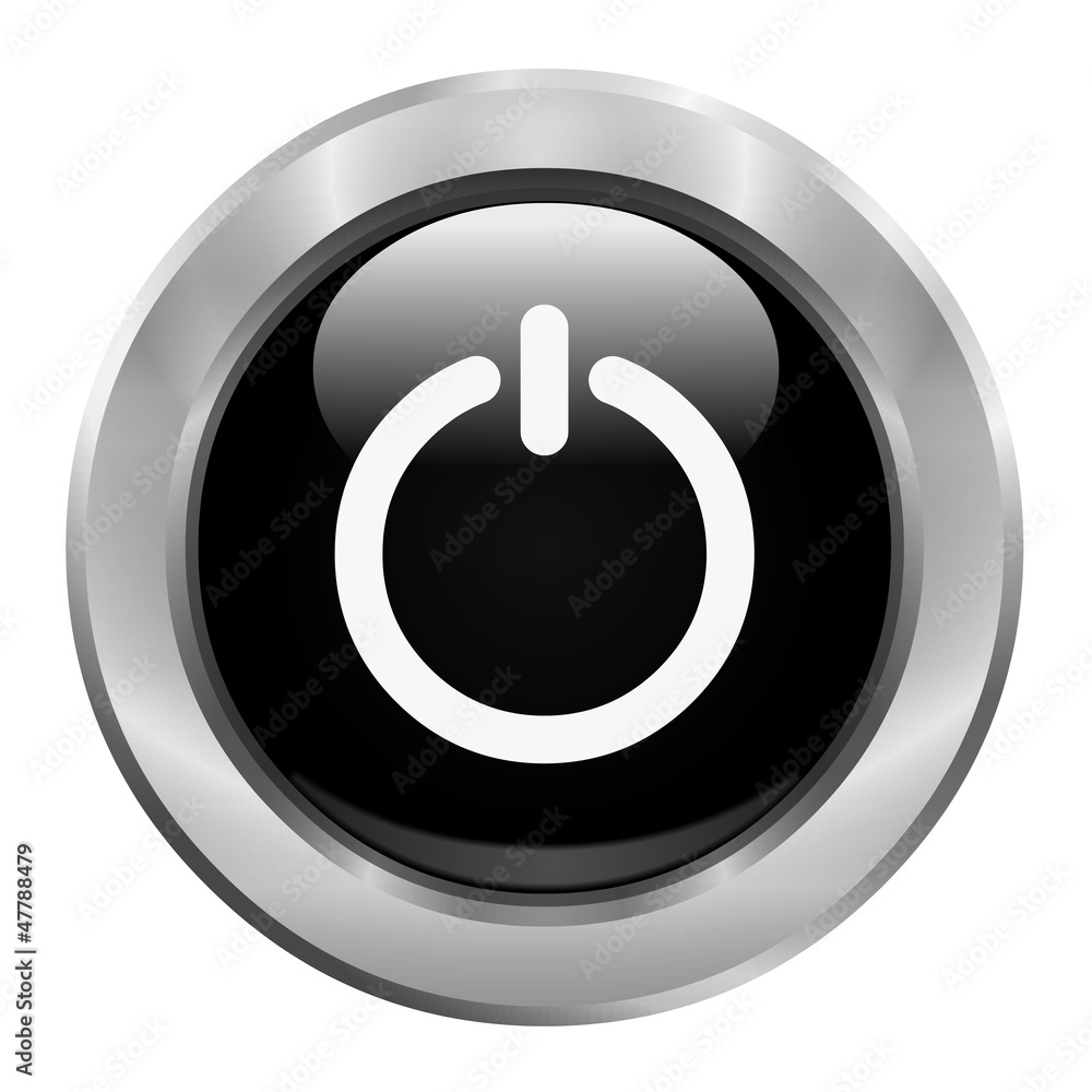 Black power button Black power button