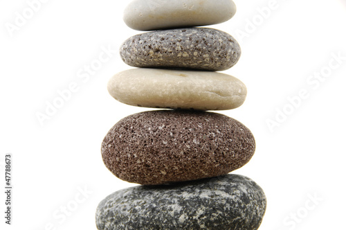 Balancing of pebbles. Clipping path