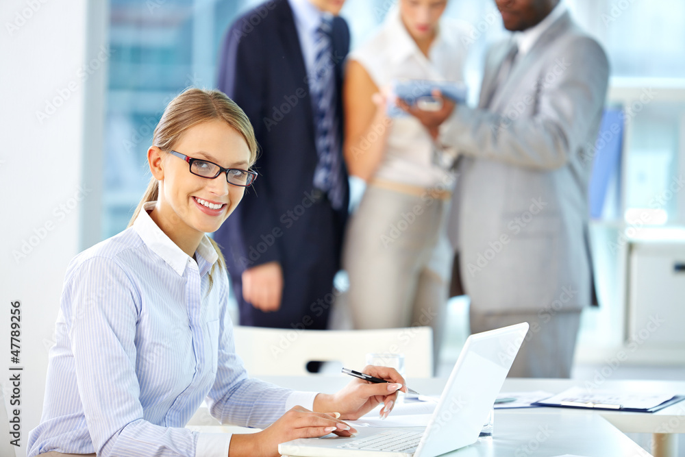Businesswoman networking Businesswoman networking