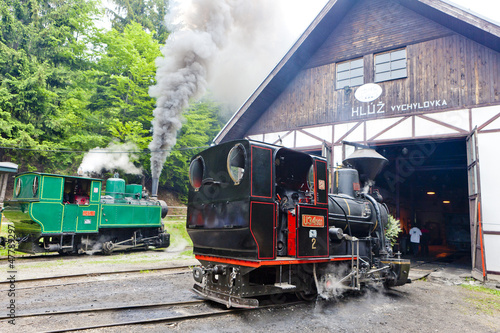 steam locomotives,Museum of Kysuce village,Vychylovka, Slovakia photo