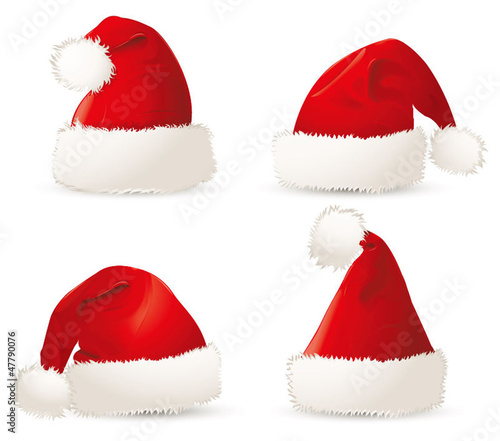 Red Christmas Santa Hats