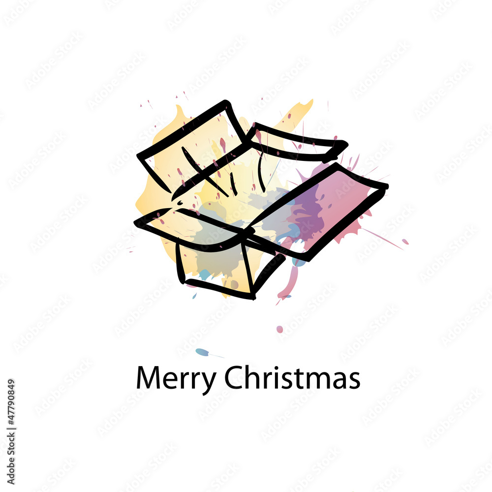 Christmas object with sample text Christmas object with sample text