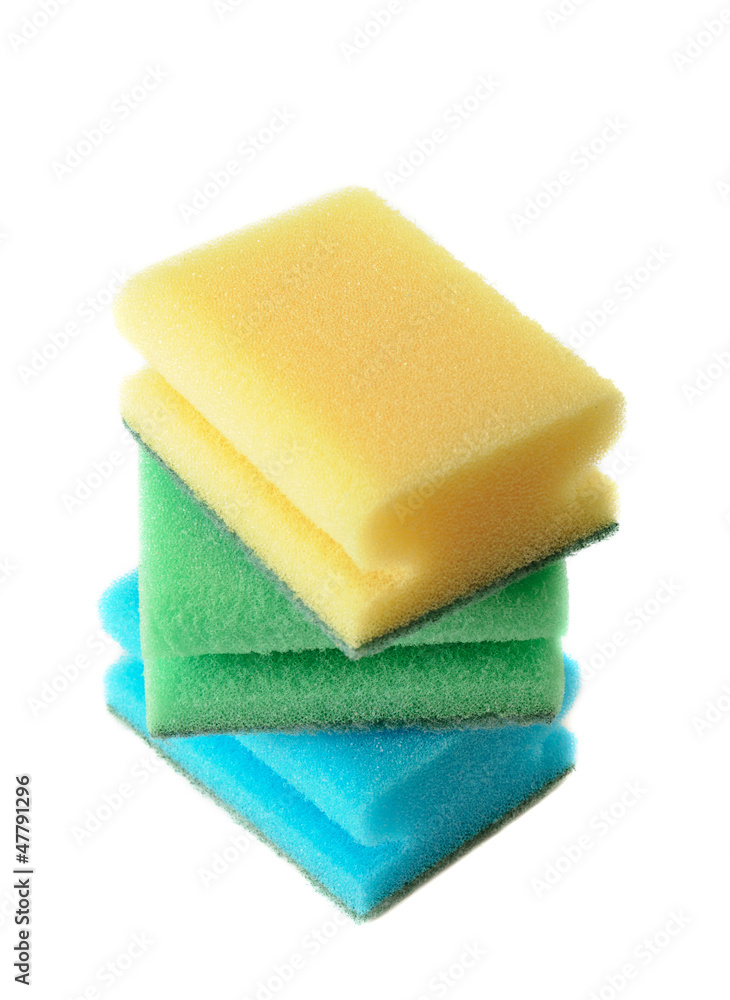 Group of kitchen sponges Group of kitchen sponges