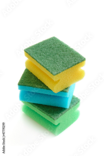 Group of kitchen sponges