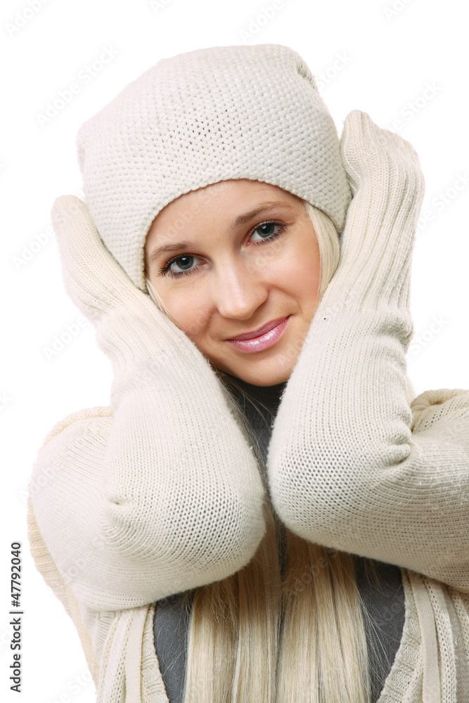 © lenets_tan - Young woman standing isolated on white background