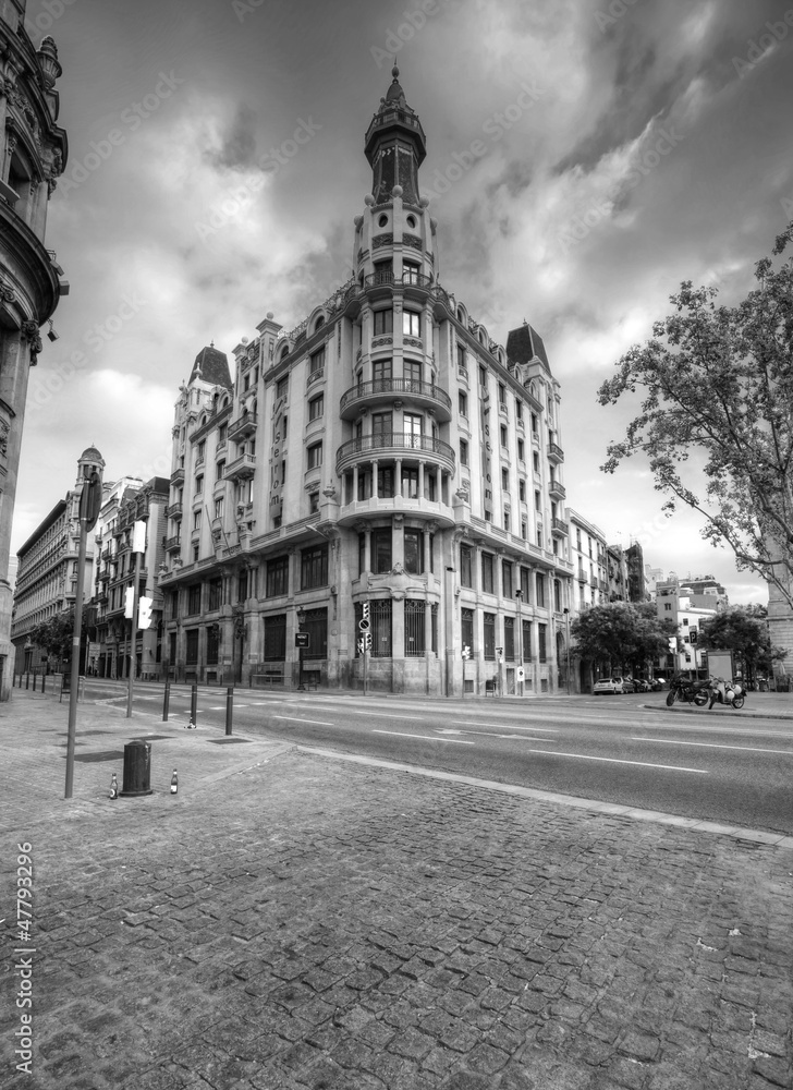 architecture of Barcelona. Spain.