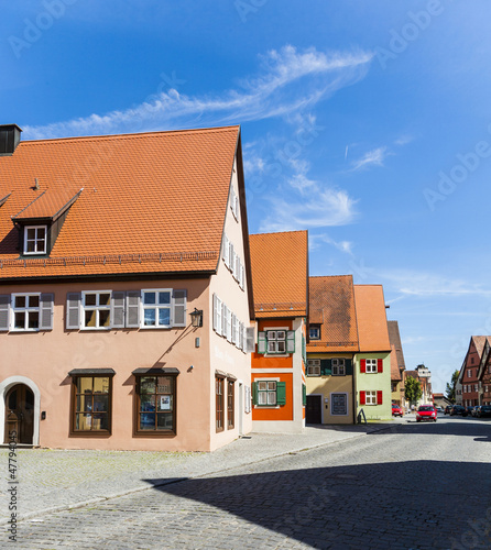 romantic Dinkelsbuehl, city of late middleages