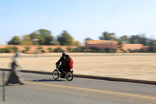 Burka und Moped