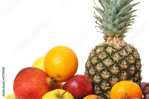 Set of exotic fruit