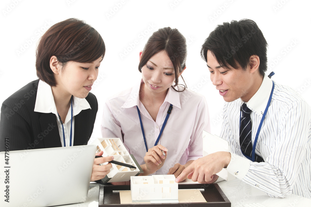 Fototapeta premium 住宅設計の打合せ