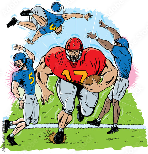 Giant Football player