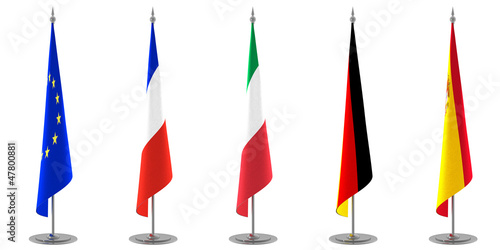 Table Flags Collection Europe
